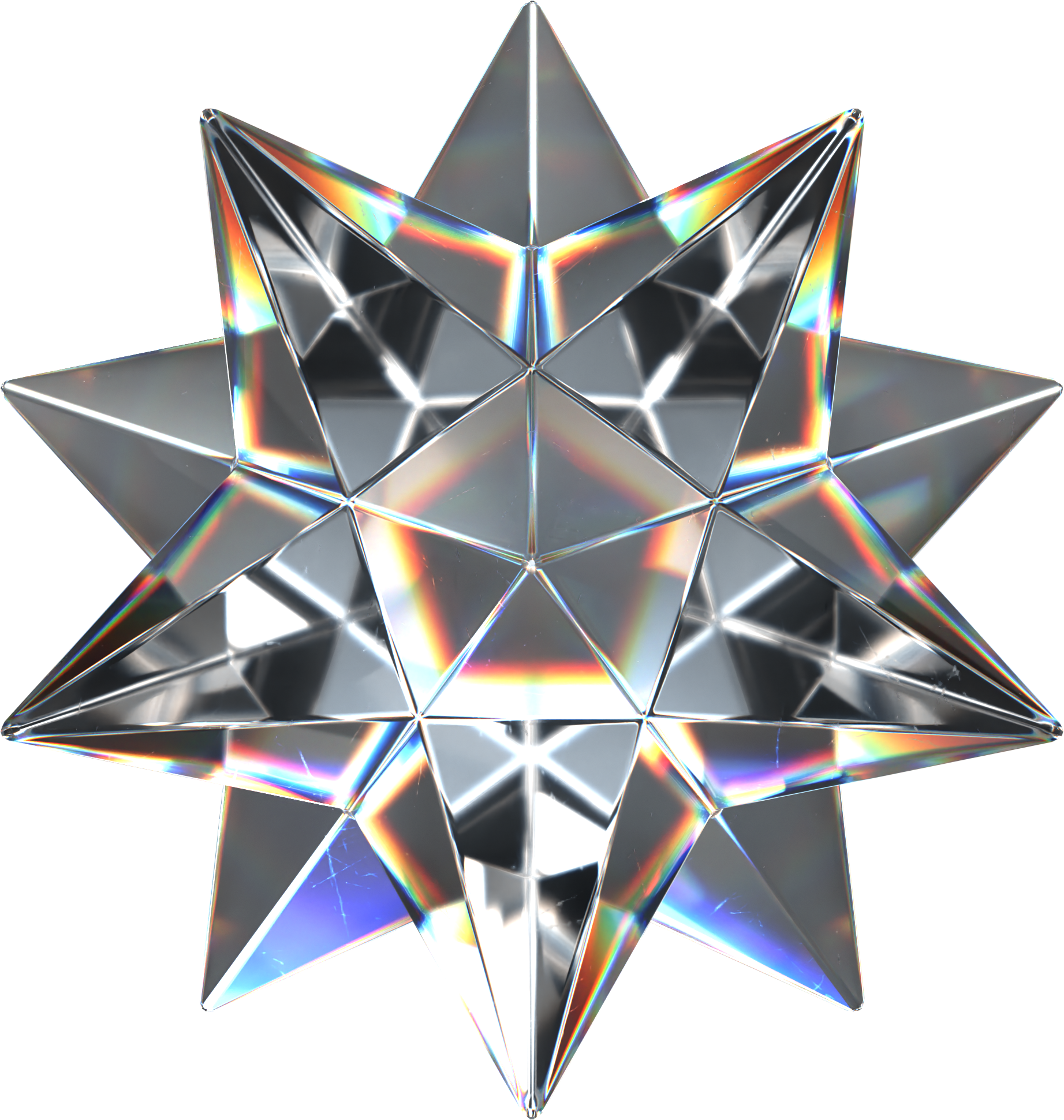 3D Kristallobjekt symbolisiert Zukunftstechnologie